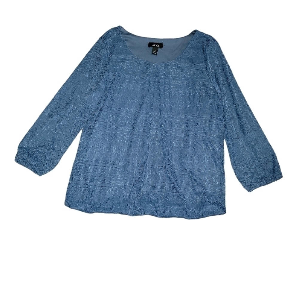 Alyx size large blue Polyster long sleeve top
